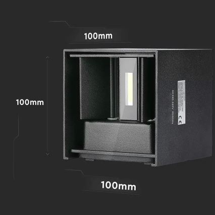 LED Outdoor wall light LED/5W/230V 4000K IP65 black