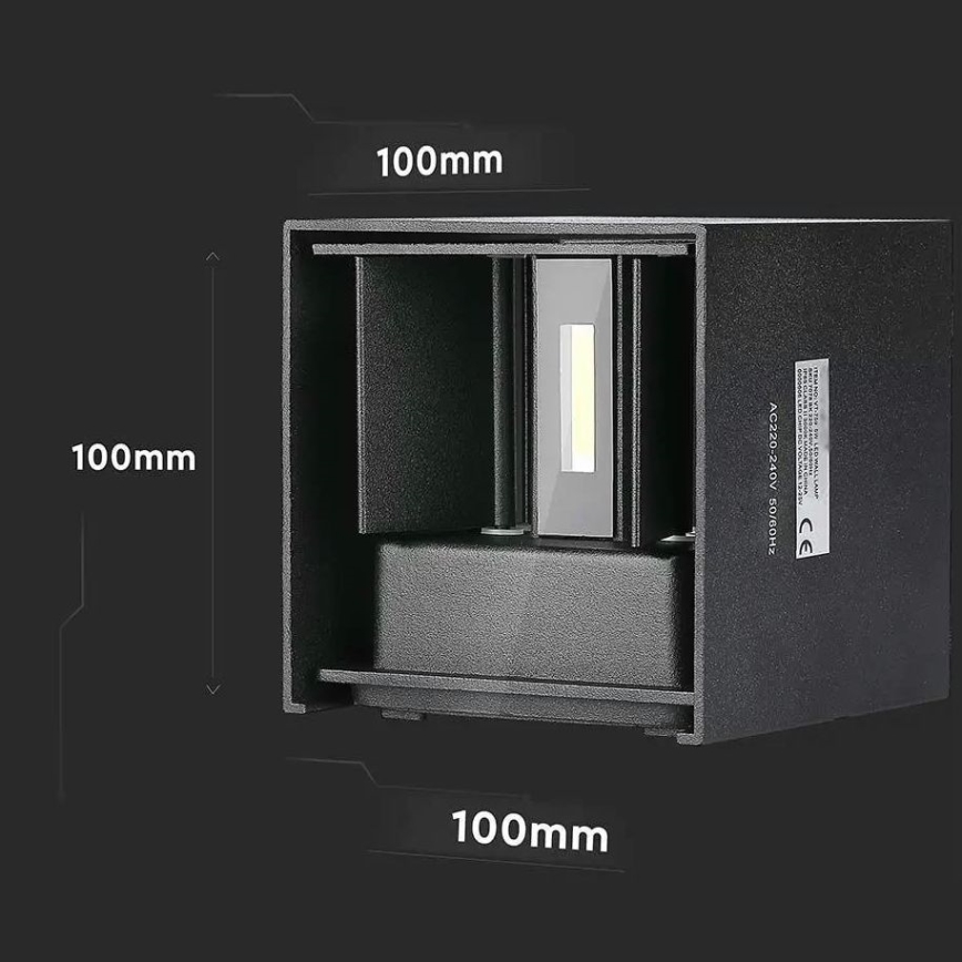 LED Outdoor wall light LED/5W/230V 4000K IP65 black