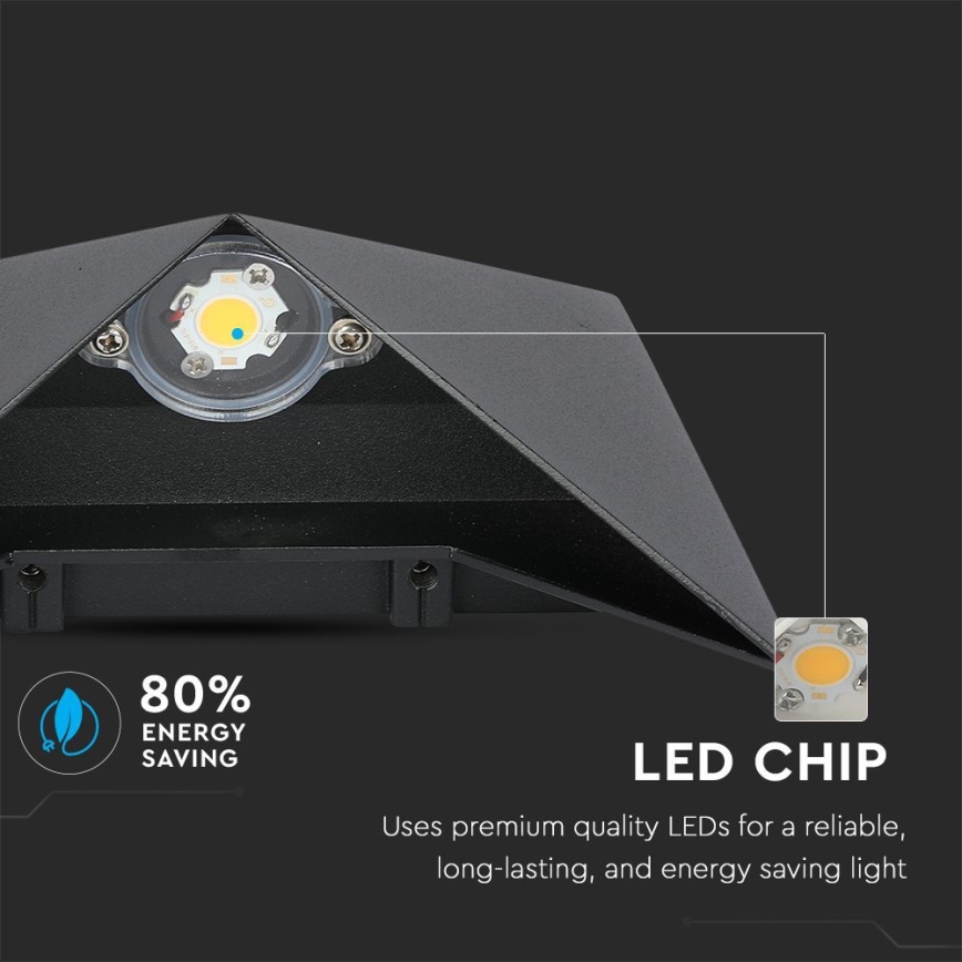 LED Outdoor wall light LED/5W/230V 4000K IP65 black
