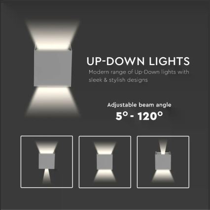 LED Outdoor wall light LED/5W/230V 4000K IP65 grey