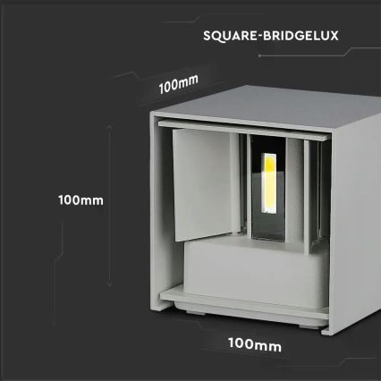 LED Outdoor wall light LED/5W/230V 4000K IP65 grey