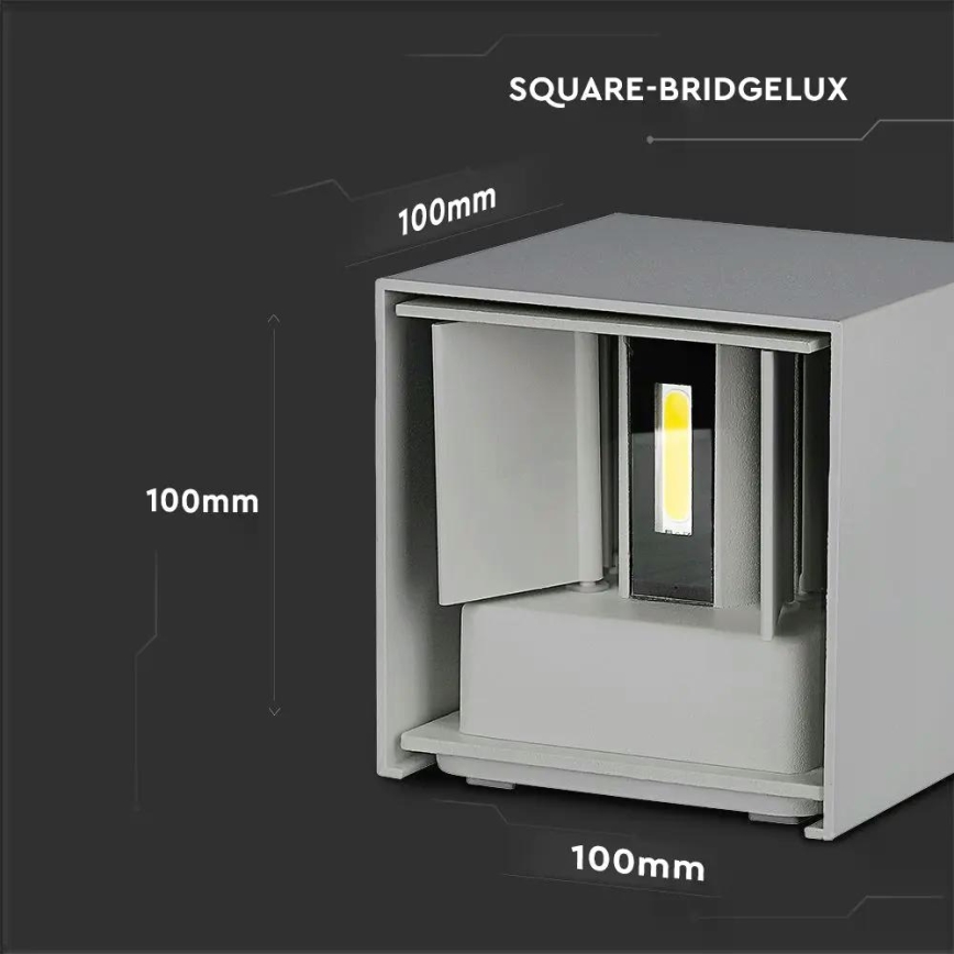 LED Outdoor wall light LED/5W/230V 4000K IP65 grey