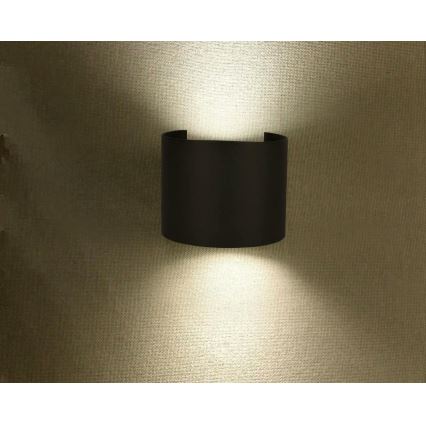 LED Outdoor wall light LED/6W/230V 3000K IP65 black