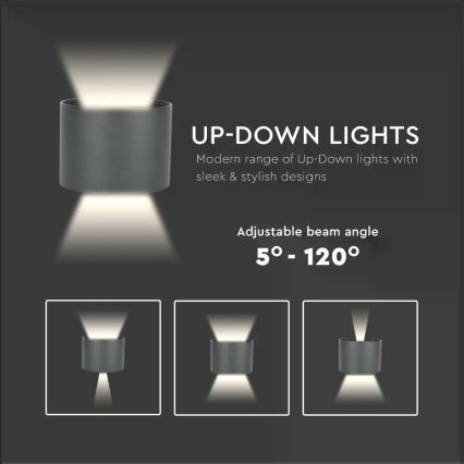 LED Outdoor wall light LED/6W/230V 3000K IP65 black