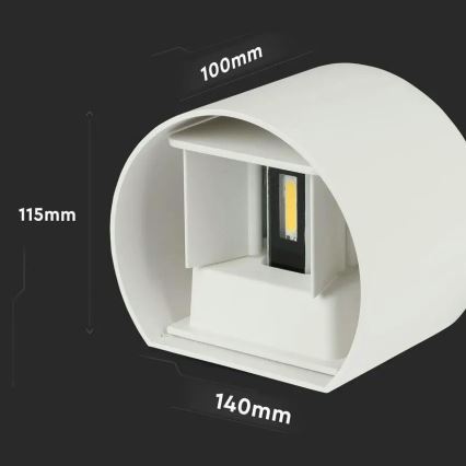 LED Outdoor wall light LED/6W/230V 3000K IP65 white