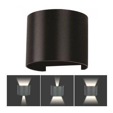 LED Outdoor wall light LED/6W/230V 4000K IP65 black