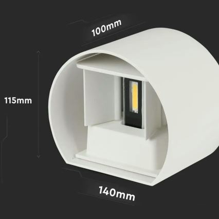 LED Outdoor wall light LED/6W/230V 4000K IP65 white