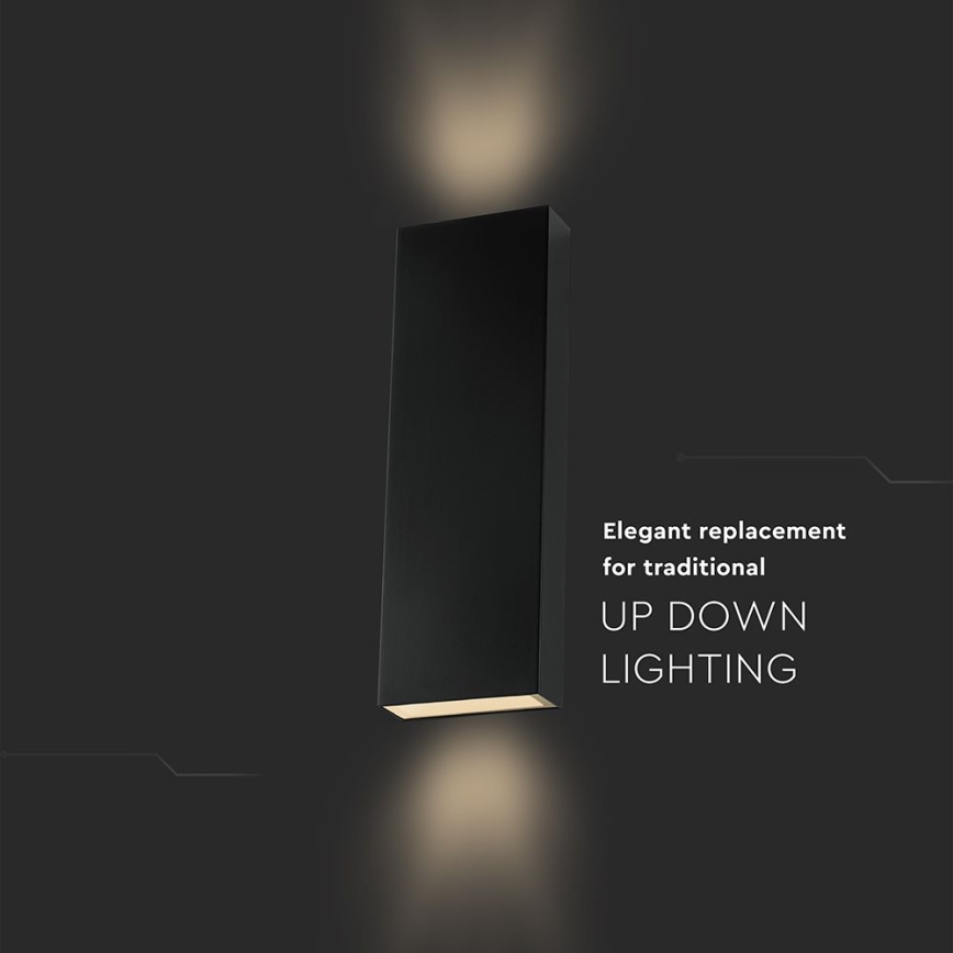 LED Outdoor wall light LED/8W/230V 4000K IP65 black