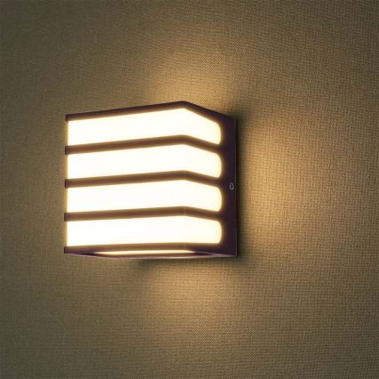 LED Outdoor wall light LED/8W/230V IP65 3000K brown