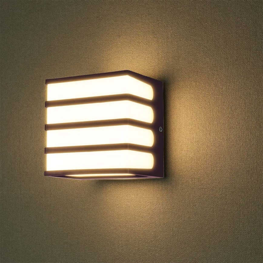 LED Outdoor wall light LED/8W/230V IP65 3000K brown