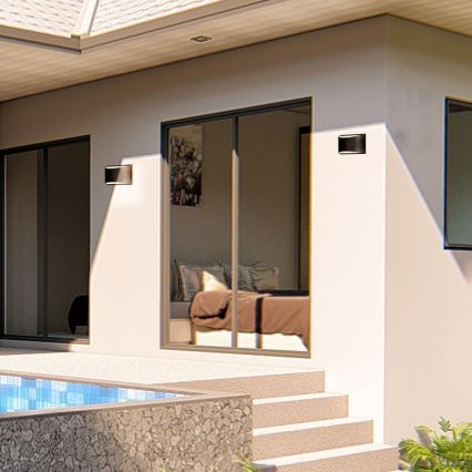 LED Outdoor Wall Light LED/9W/230V 4000K IP54 Black