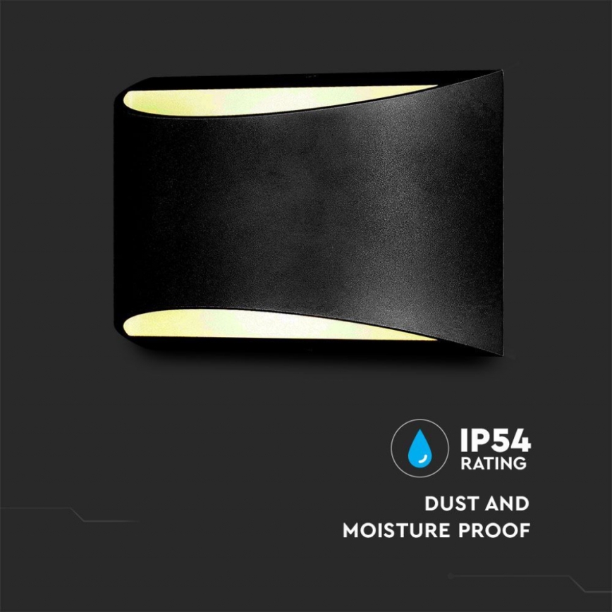 LED Outdoor Wall Light LED/9W/230V 4000K IP54 Black