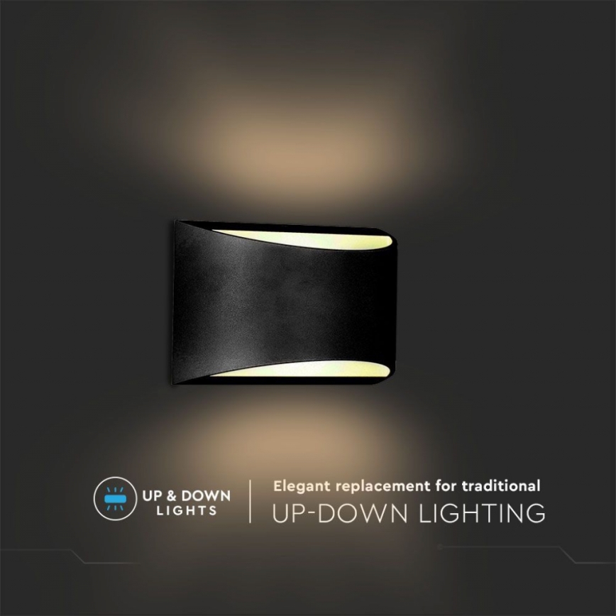 LED Outdoor Wall Light LED/9W/230V 4000K IP54 Black