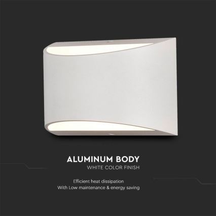 LED Outdoor Wall Light LED/9W/230V 4000K IP54 White