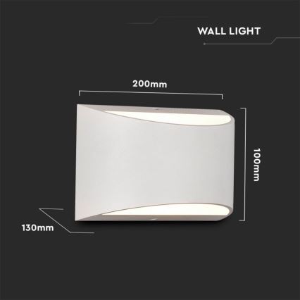 LED Outdoor Wall Light LED/9W/230V 4000K IP54 White