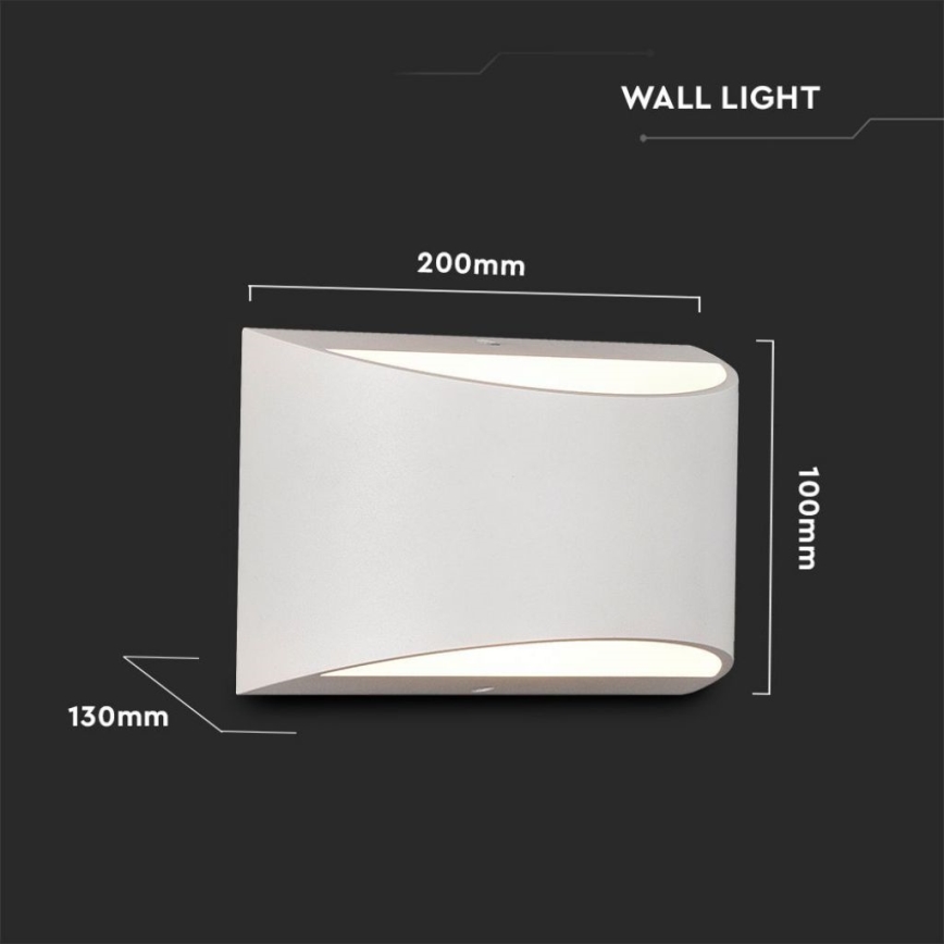 LED Outdoor Wall Light LED/9W/230V 4000K IP54 White