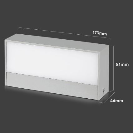 LED Outdoor wall light LED/9W/230V 4000K IP65