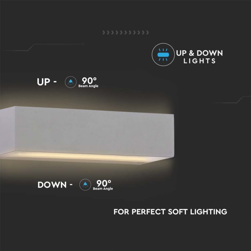 LED Outdoor wall light LED/9W/230V 6500K IP65