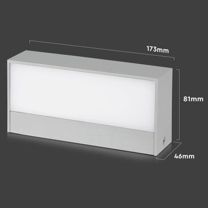 LED Outdoor wall light LED/9W/230V 6500K IP65