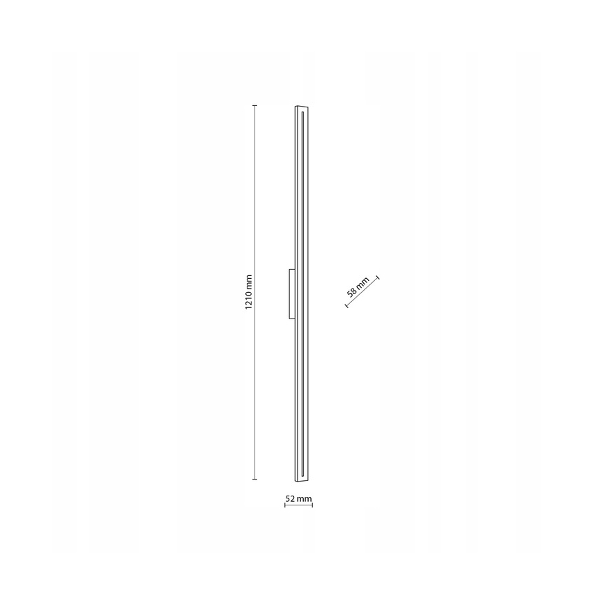 LED Outdoor wall light LINEA LED/30W/230V IP65 121 cm anthracite