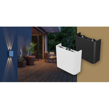 LED Outdoor wall light LUNARIX LED/2W/230V 3000-6000K CRI 90 IP54 white