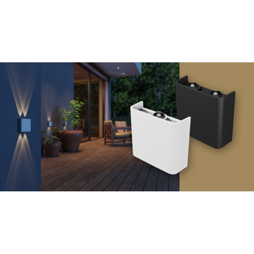 LED Outdoor wall light LUNARIX LED/2W/230V 3000-6000K CRI 90 IP54 white