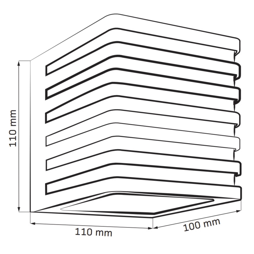 LED Outdoor wall light MAXWELL LED/10W/230V IP54 graphite