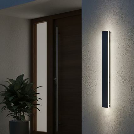 LED Outdoor Wall Light MIRANA LED/12W/230V 4000K IP44 60 cm Black