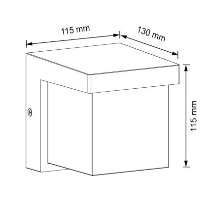 LED Outdoor wall light MORGAN LED/10W/230V IP54