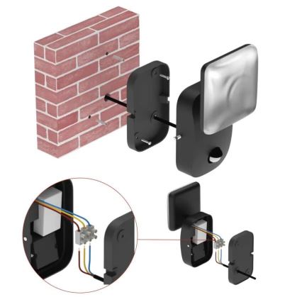 LED Outdoor wall light NIKA LED/12,5W/230V IP44