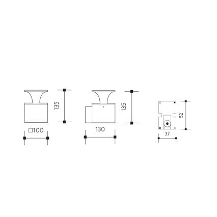 LED Outdoor wall light ORNELA LED/6W/230V 3000K IP54 anthracite