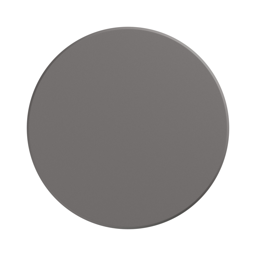 LED Outdoor wall light PIATTA LED/12W/230V 3000/4000/6000K d. 18 cm IP44 grey