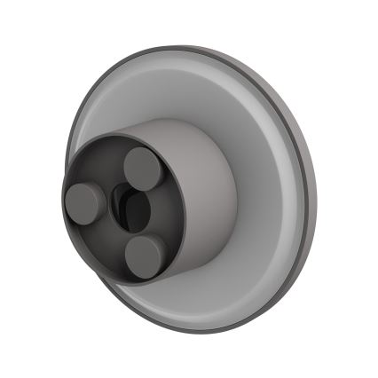 LED Outdoor wall light PIATTA LED/12W/230V 3000/4000/6000K d. 18 cm IP44 grey