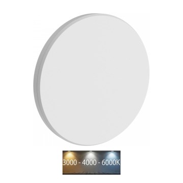 LED Outdoor wall light PIATTA LED/18W/230V 3000/4000/6000K d. 25 cm IP44 white