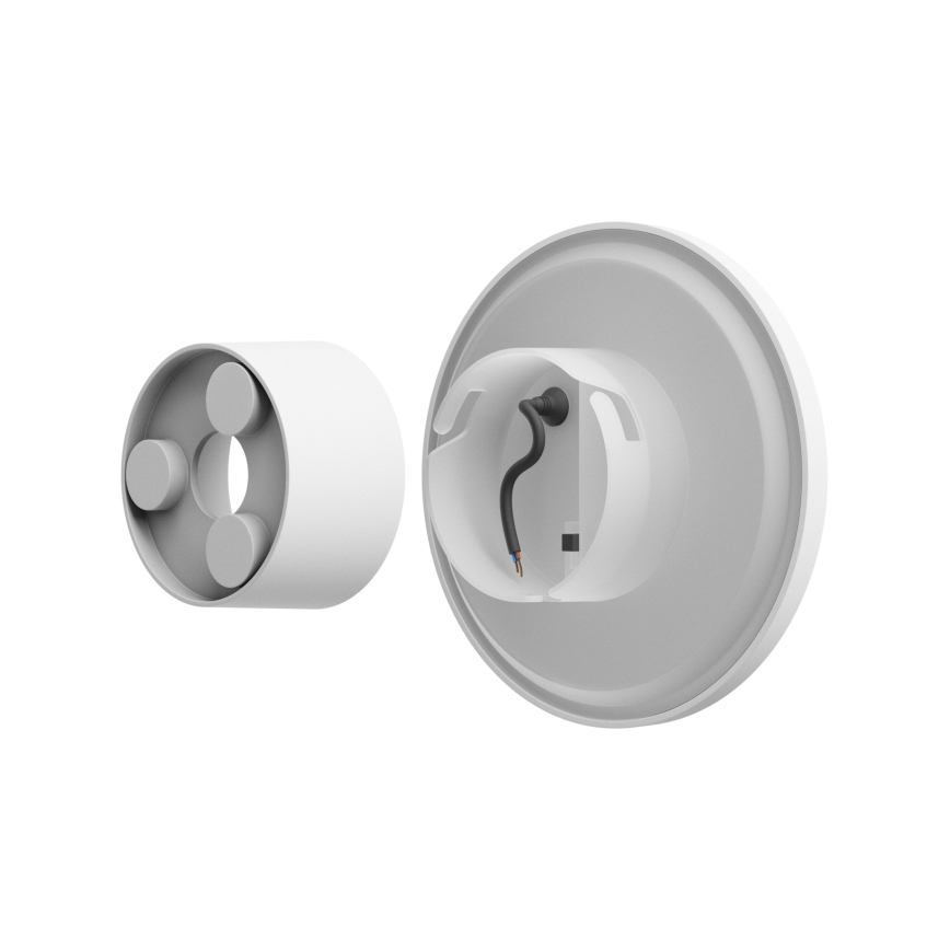 LED Outdoor wall light PIATTA LED/9W/230V 3000/4000/6000K d. 12 cm IP44 white