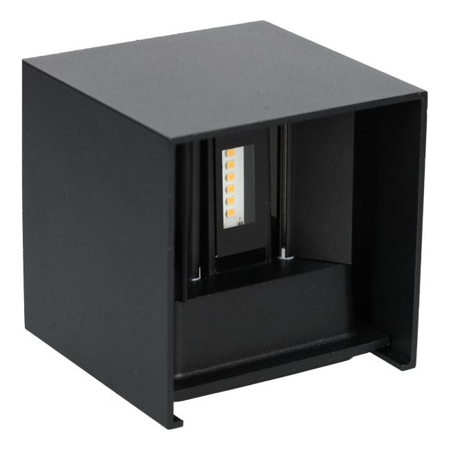 LED Outdoor wall light QUERK 2xLED/3W/230V 3000K IP54 black