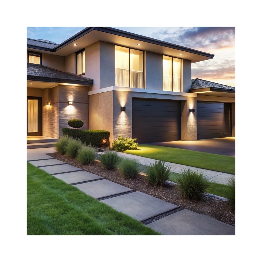 LED Outdoor wall light QUERK 2xLED/3W/230V 3000K IP54 black