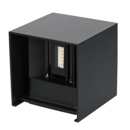 LED Outdoor wall light QUERK 2xLED/3W/230V 3000K IP54 black
