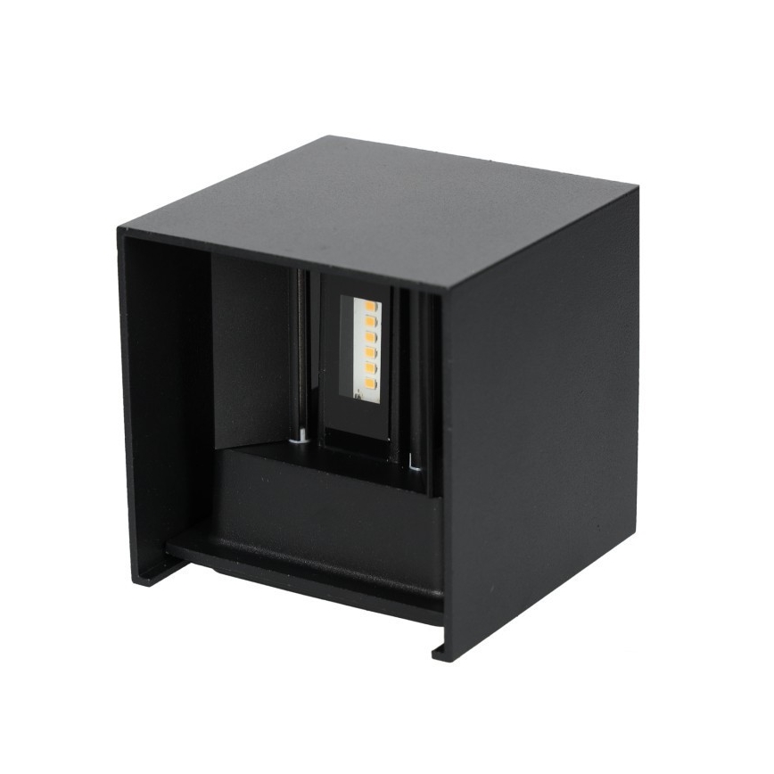 LED Outdoor wall light QUERK 2xLED/3W/230V 3000K IP54 black