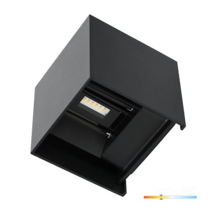 LED Outdoor wall light QUERK 2xLED/3W/230V 3000K IP54 black