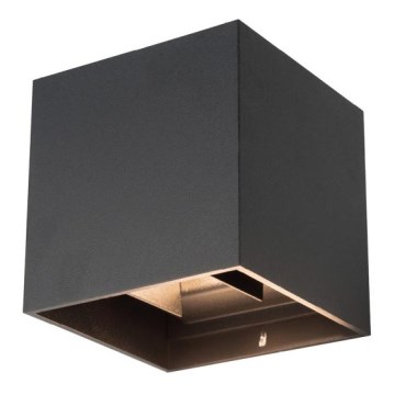 LED Outdoor wall light RIKO 2xLED/4W/230V black IP44