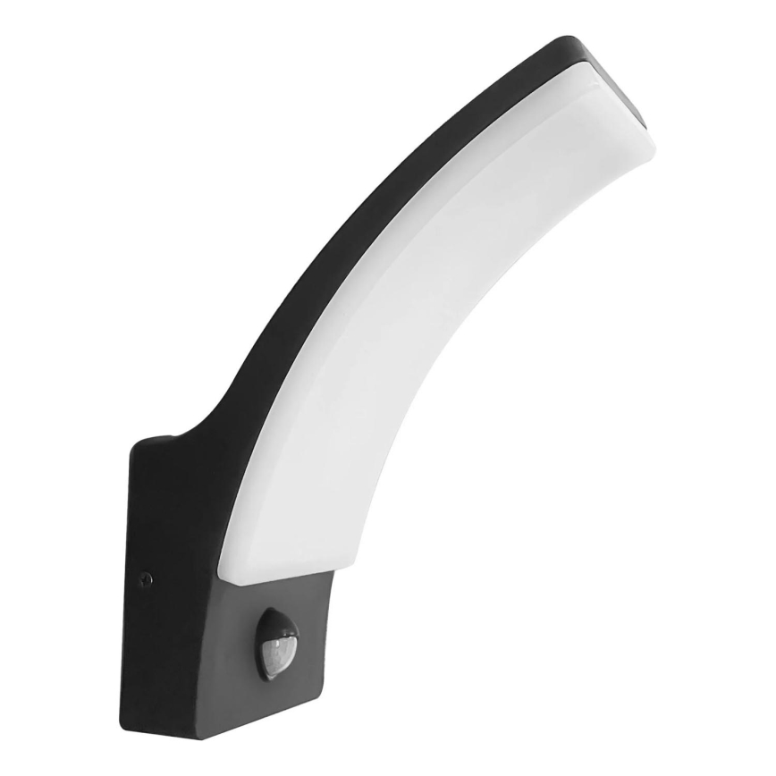 LED Outdoor wall light with a sensor AMY LED/12W/230V IP44 black