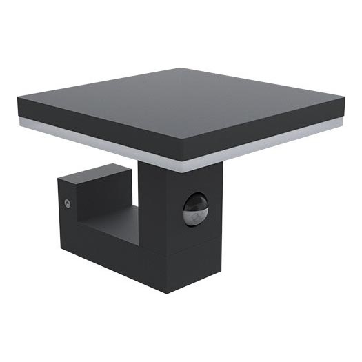 LED Outdoor wall light with a sensor BARI LED/10W/230V 4000K IP54 anthracite