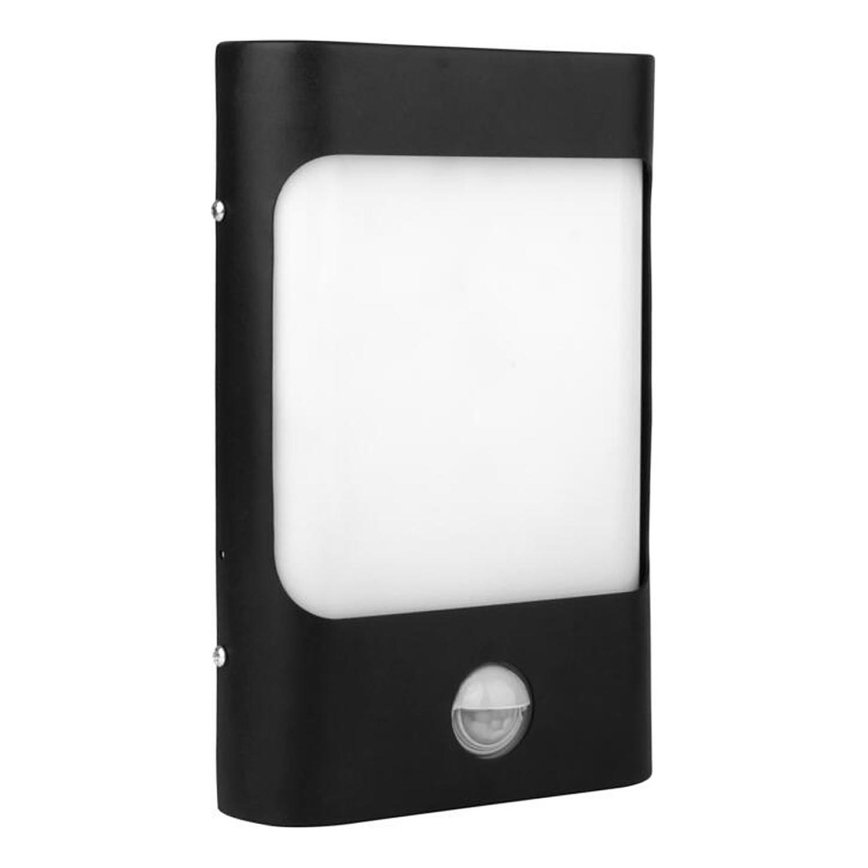 LED Outdoor wall light with a sensor CORDOBA LED/9W/230V IP44 black