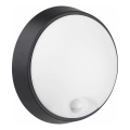 LED Outdoor wall light with a sensor LED/12W/230V 3000/4000/6500K IP65 black