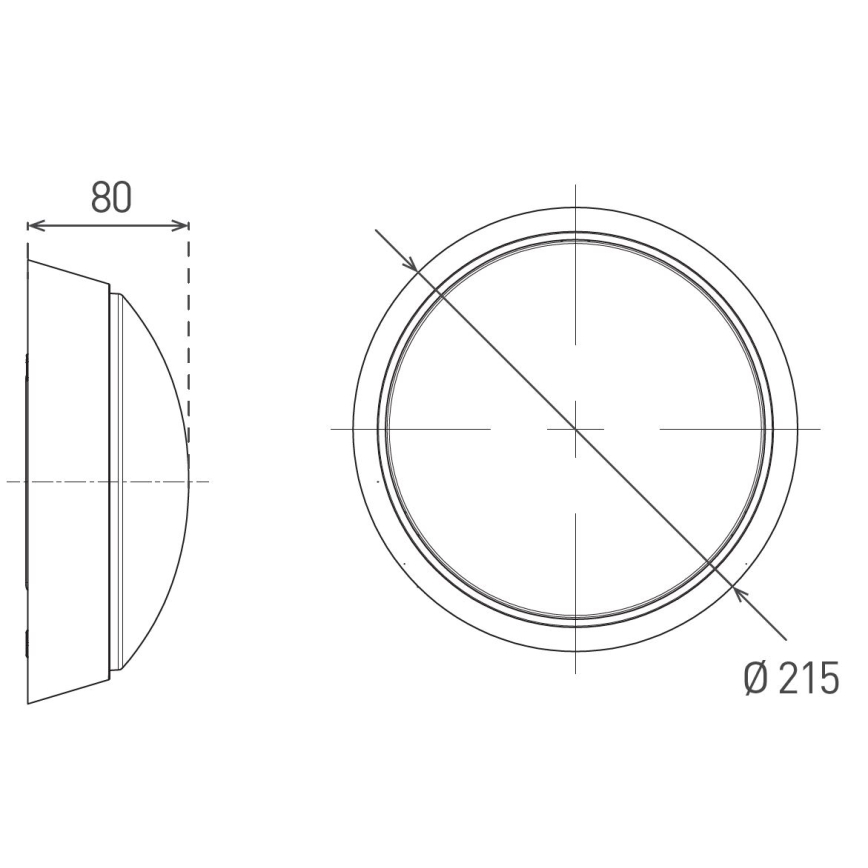 LED Outdoor wall light with a sensor LED/12W/230V 3000/4000/6500K IP65