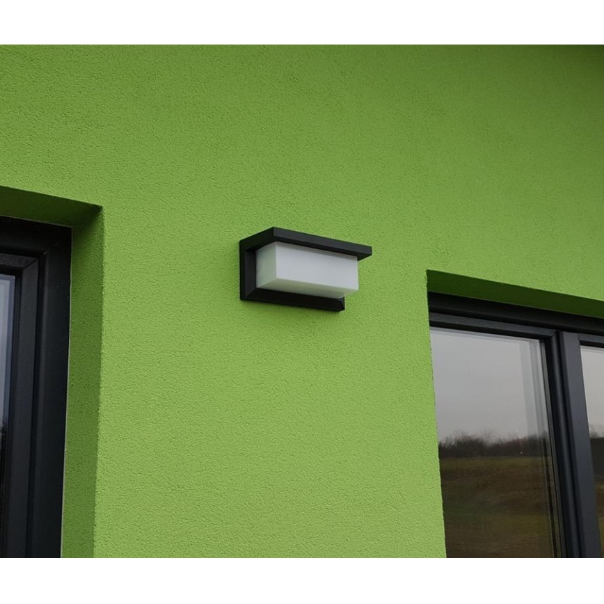 LED Outdoor wall light with a sensor LED/12W/230V IP54 black