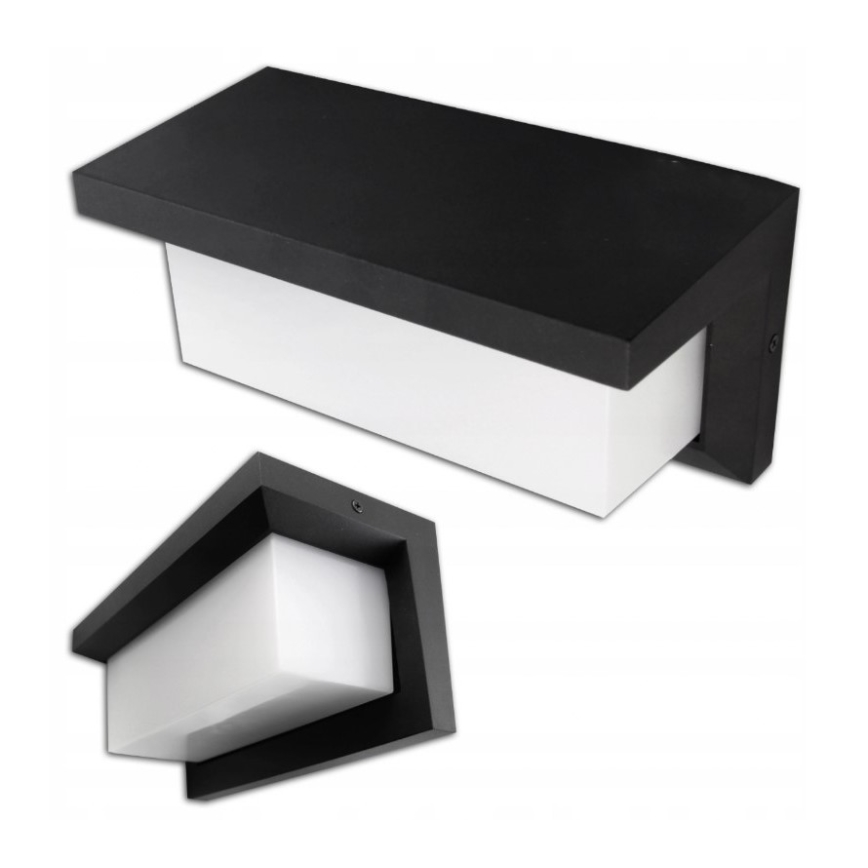 LED Outdoor wall light with a sensor LED/12W/230V IP54 black