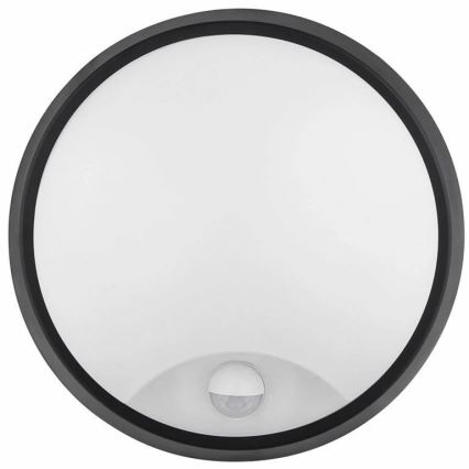 LED Outdoor wall light with a sensor LED/12W/230V 3000/4000/6500K IP65 black