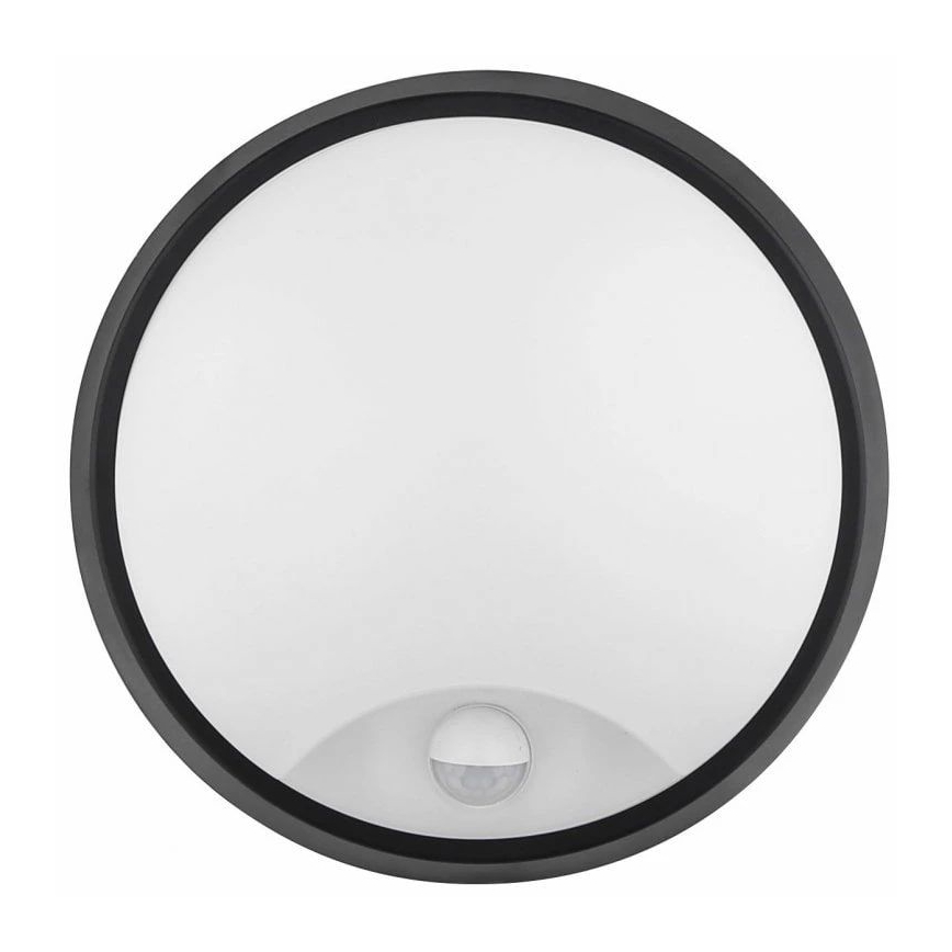 LED Outdoor wall light with a sensor LED/12W/230V 3000/4000/6500K IP65 black